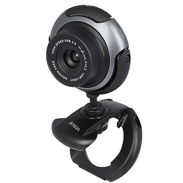 Камера A4Tech PK-710G 480P, 640x480 пикс, микрофон, USB, чёрно-серебряный